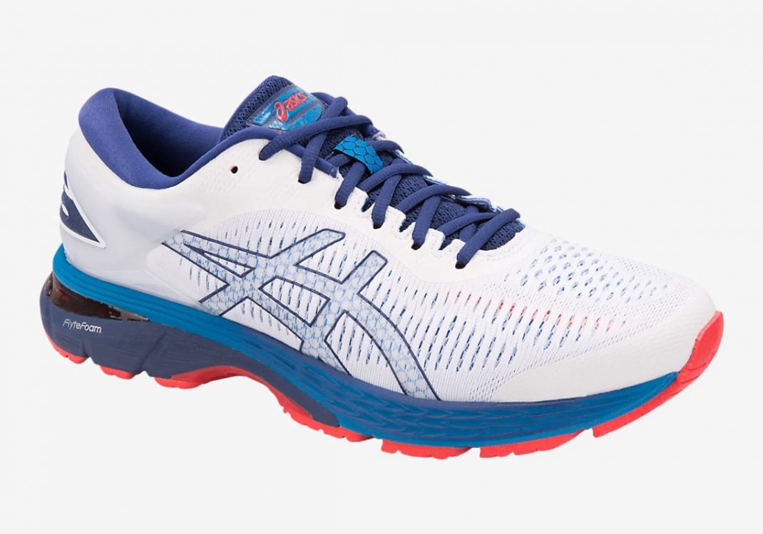 Asics GEL Kayano 25 White/Blue Print