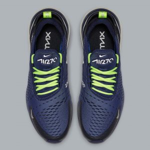 Nike air max shop 270 blue void/volt/metallic silver