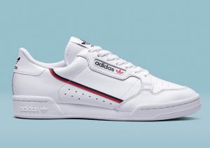 adidas continental 80 white blue red