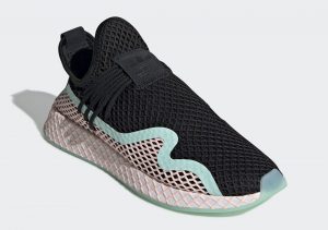 Adidas Deerupt S Black Orange Mint