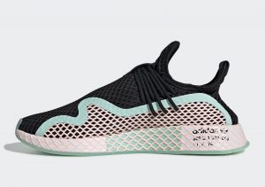 Adidas Deerupt S Black Orange Mint