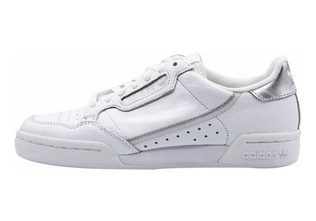 Adidas Continental 80 White/White/Silver Metallic