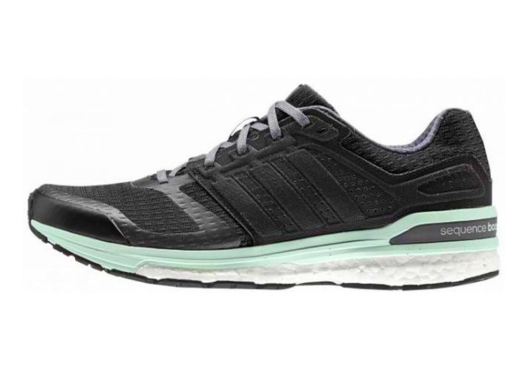 Adidas Supernova Sequence Boost 8 Black (Core Black/Iron Metal./Frozen Green F15)