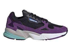 Adidas Falcon Core Black / Cloud White-active Purple