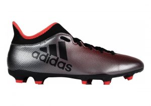 Adidas X 17.3 Firm Ground Grey/Core Black/Real Coral
