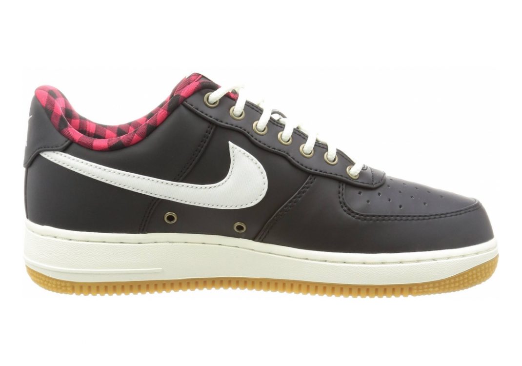 Nike Air Force 1 07 LV8 BLACK/SAIL-ACTION RED-GUM LIGH