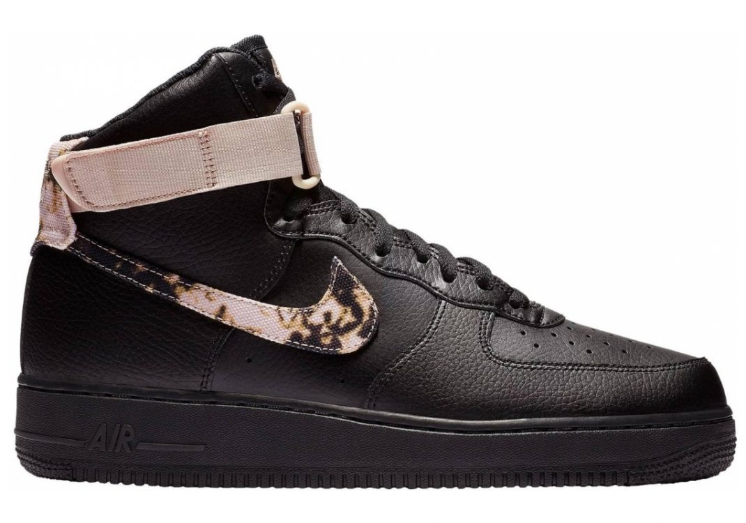Nike Air Force 1 High Print Black/White-particle Beige