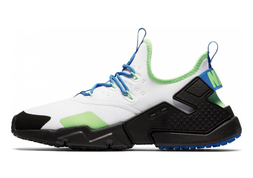 Nike Air Huarache Drift WHITE BLUE GREEN BLACK