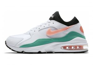 Nike Air Max 93 White-crimson Bliss- Kinetic Green- Black