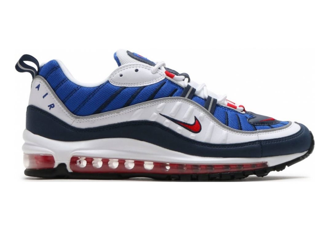 Nike Air Max 98 Bianco (White / University Red 100)