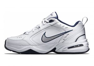 Nike Air Monarch IV White/Metallic Silver/Midnight Navy