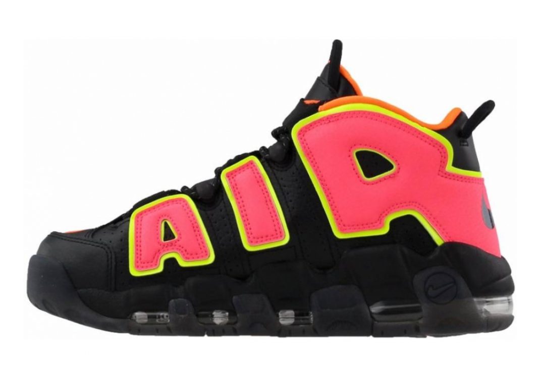 Nike Air More Uptempo Black/Hot Punch/Volt