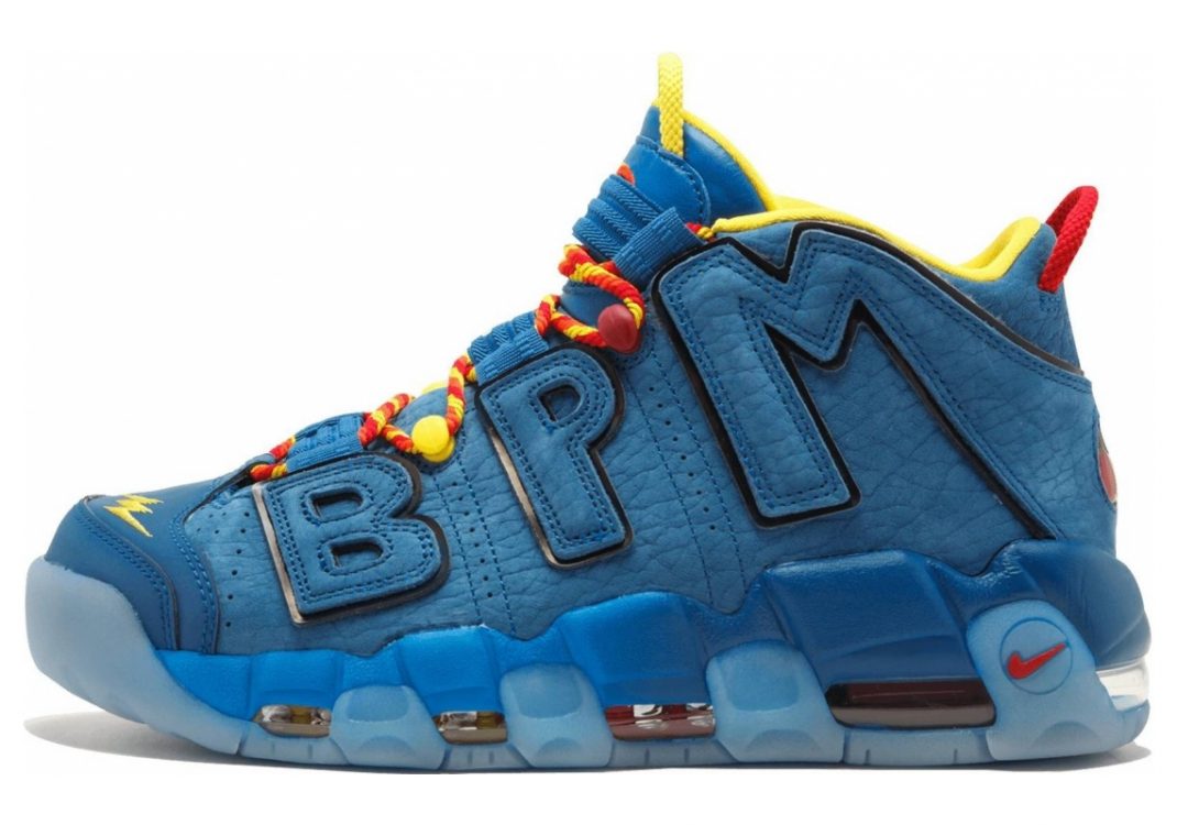 Nike Air More Uptempo Blue Jay, Gym Red-team Orange-blue Jay