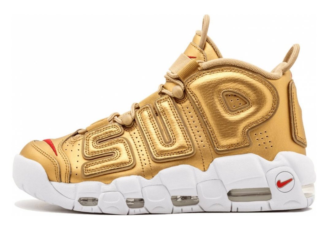 Nike Air More Uptempo Metallic Gold/White