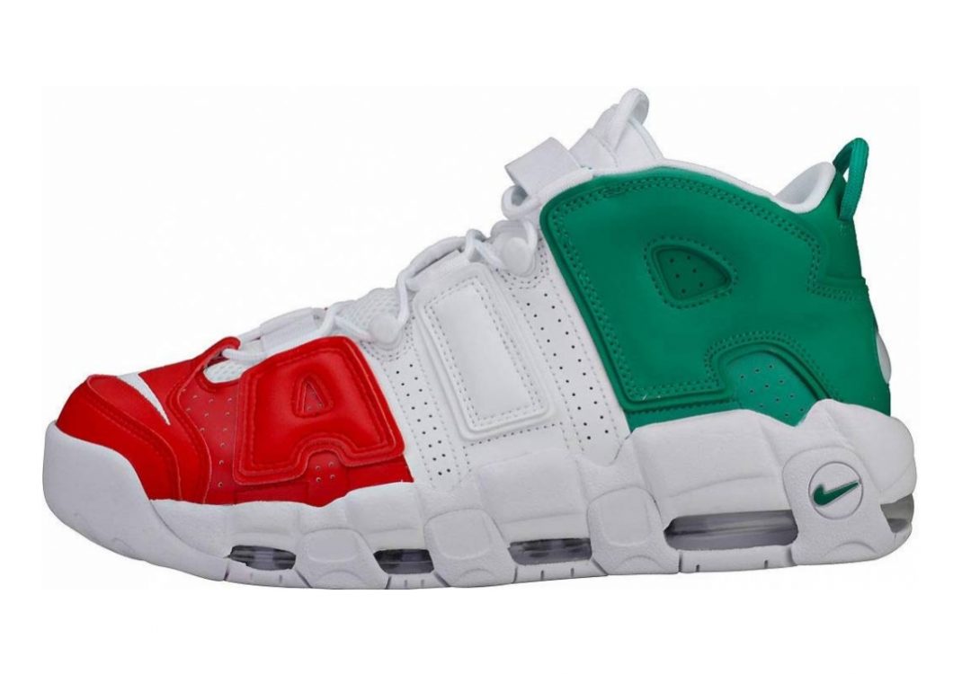 Nike Air More Uptempo Multicolore (University Red/White/Lucid Green 600)