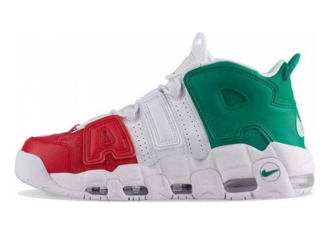 Nike Air More Uptempo Multicolore (University Red/White/Lucid Green 001)