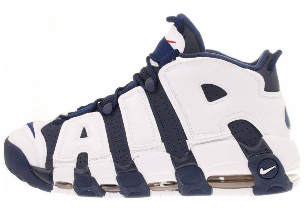 Nike Air More Uptempo Mid Navy, Mid Nvy-white-sprt Rd