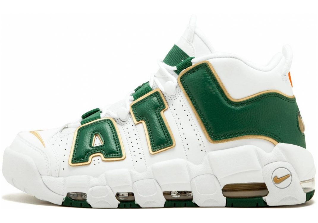 Nike Air More Uptempo White/Gorge Green