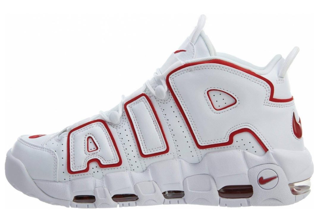 Nike Air More Uptempo white , varsityred-white