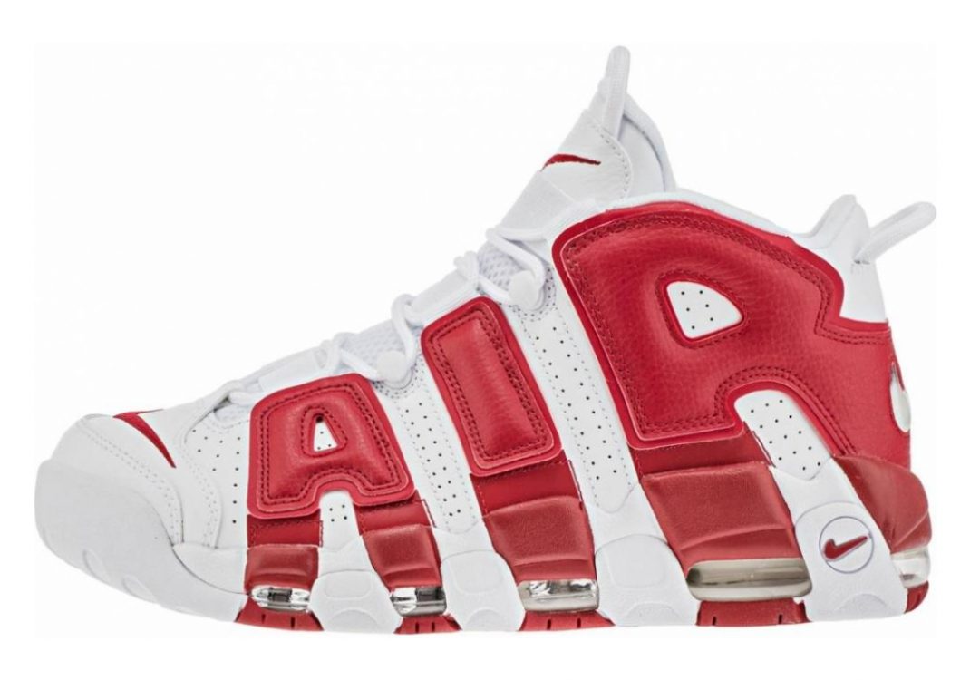 Nike Air More Uptempo White, White-gym Red