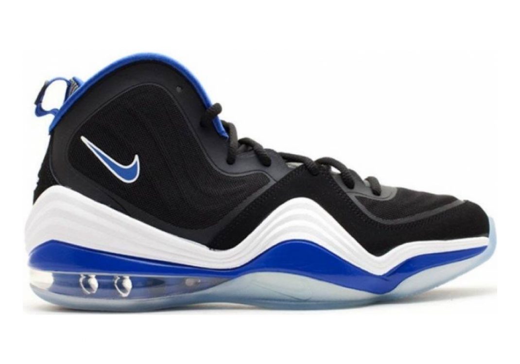 Nike Air Penny V black, game royal-white