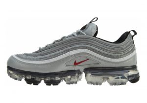 Nike Air VaporMax 97 Metallic Silver Varsity Red