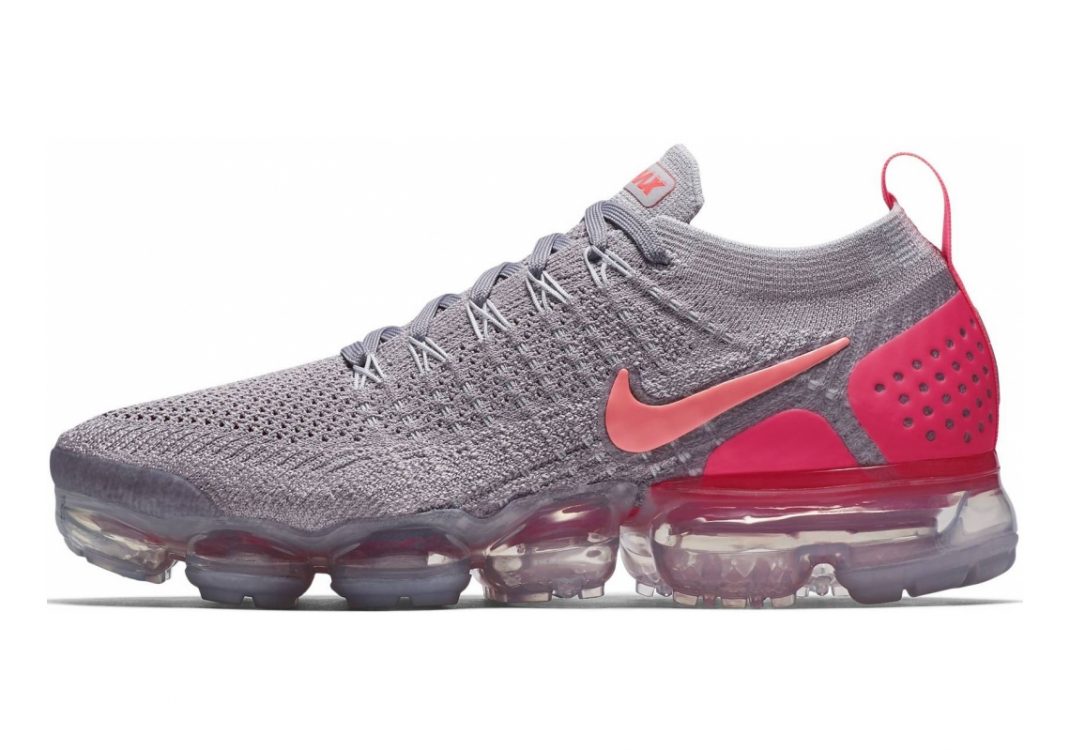 Nike Air VaporMax Flyknit 2 Atmosphere Grey/Crimson Pulse