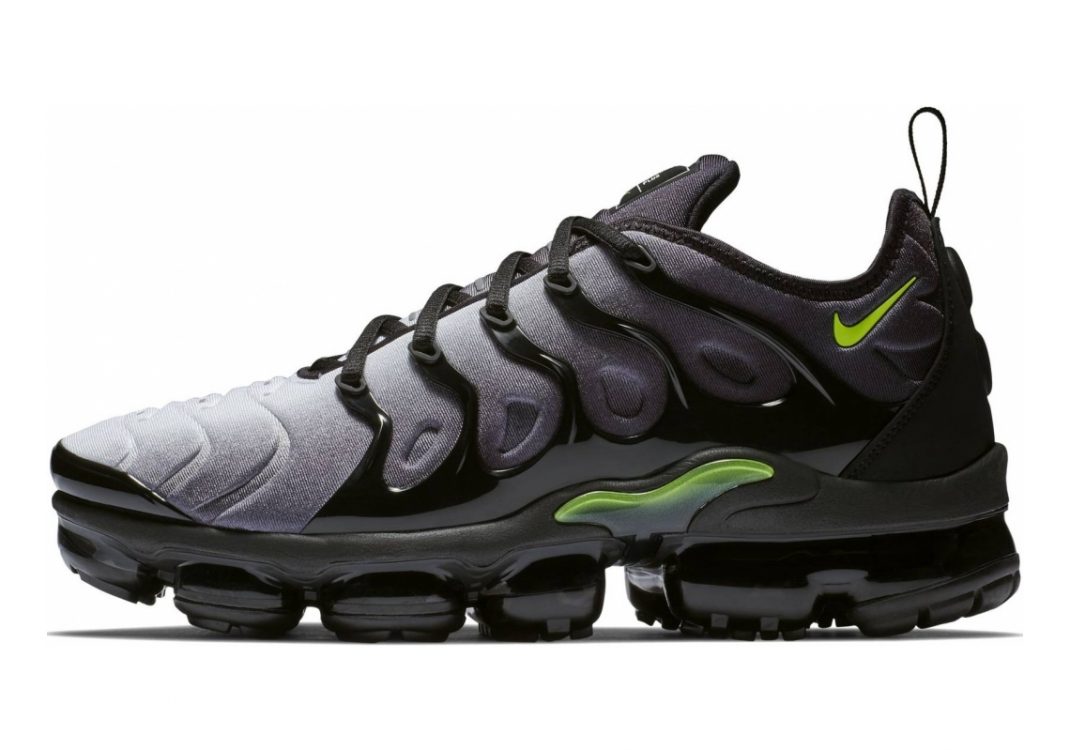 Nike Air VaporMax Plus Black, Volt-white