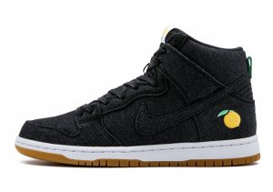 Nike SB Dunk High Pro Momofuku Black, Black-white-laser Orange