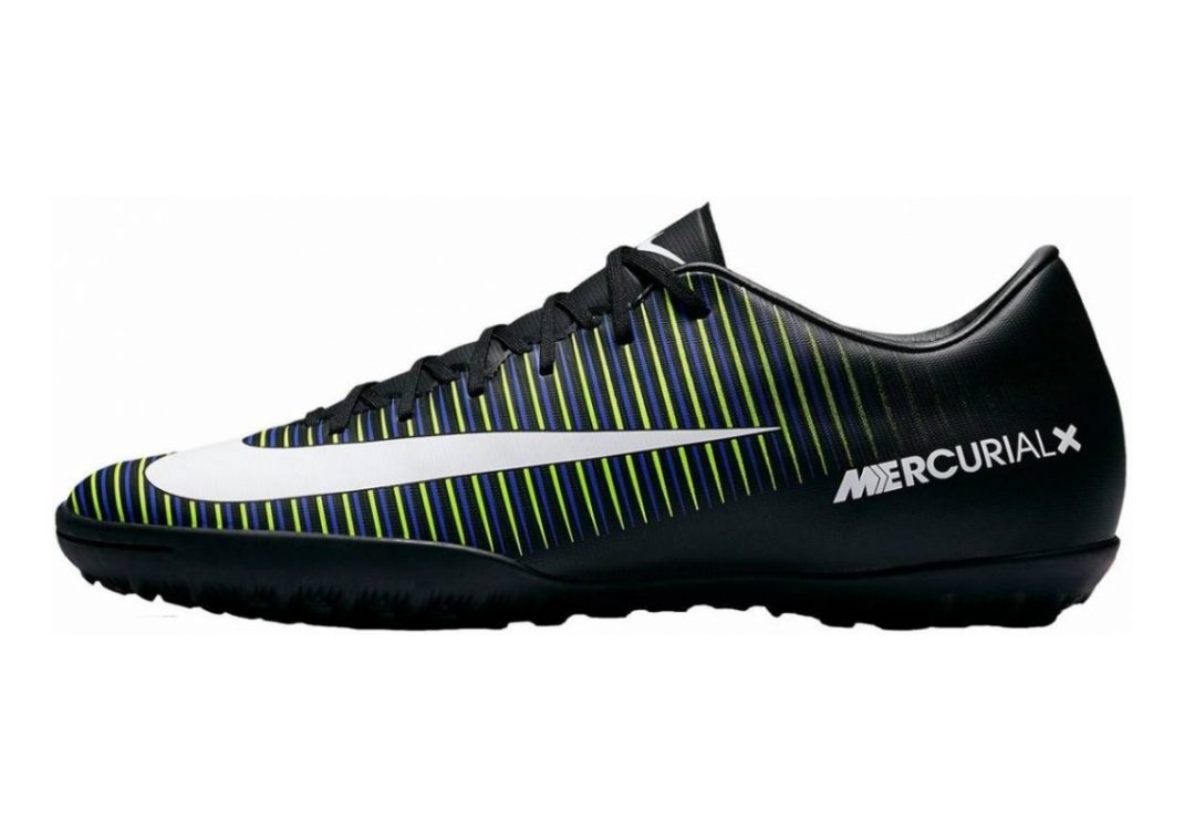 Nike MercurialX Victory VI Turf Nero (Black/Wht-elctrc Grn-prmnt Bl)