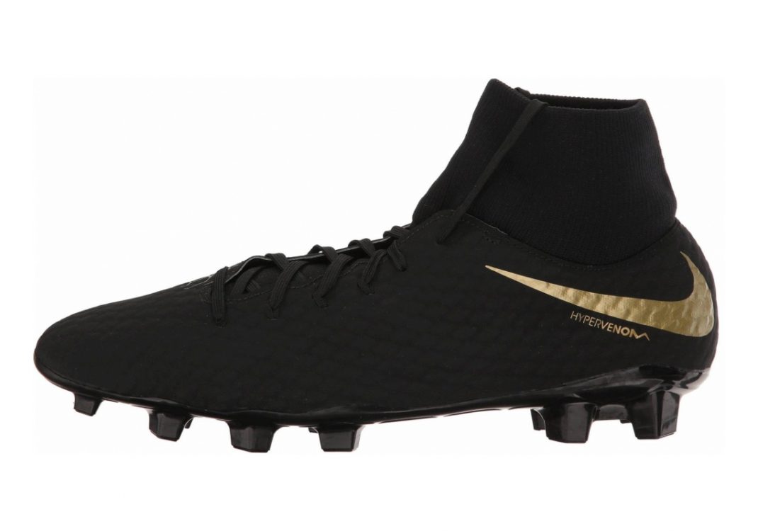 Nike Hypervenom Phantom III DF Academy Firm Ground Schwarz - Gold