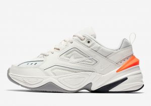 Nike M2K Tekno Pure Platinum Volt Orange