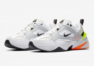 Nike M2K Tekno Pure Platinum Volt Orange