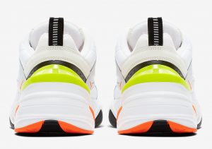 Nike M2K Tekno Pure Platinum Volt Orange