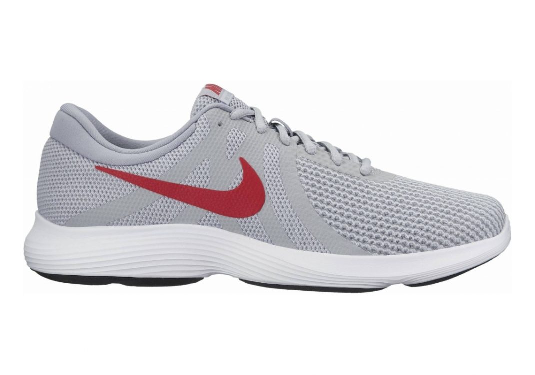 Nike Revolution 4 Wolf Grey/Gym Red/Stealth