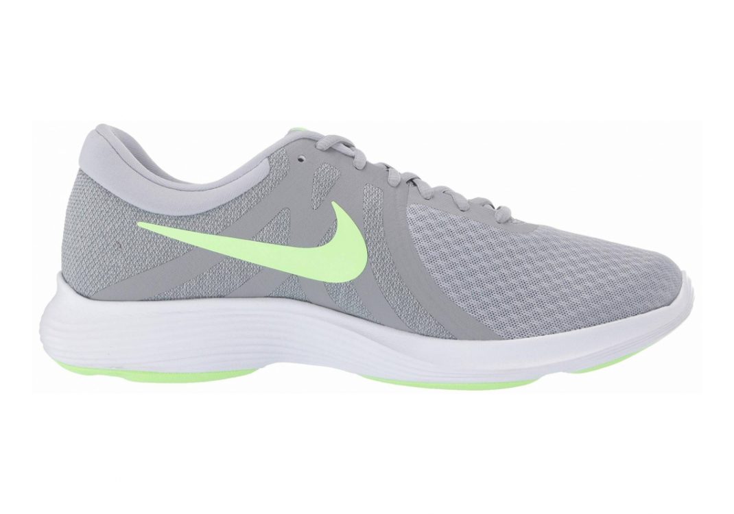 Nike Revolution 4 Wolf Grey/Barely Volt-stealth