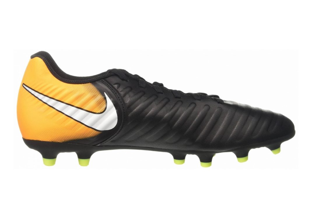 Nike Tiempo Rio IV Firm Ground Black (Black/White/Laser Orange/Volt)