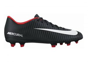 Nike Mercurial Vortex III Firm Ground Black White Dark Grey