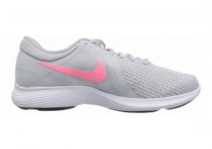 Nike Revolution 4 Pure Platinum/Sunset Pulse - Wolf Grey