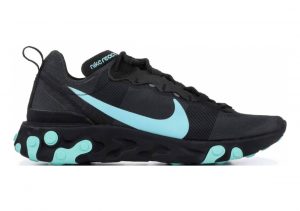 Nike React Element 55 Black, Aurora Green-cool Grey