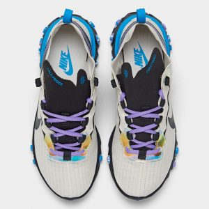 Nike React Element 55 Off Noir Blue Hero Amethyst Tint