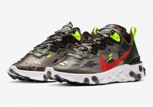 Nike React Element 87 Camo Style