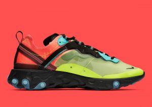Nike React Element 87 Pairs Volt And Racer Pink
