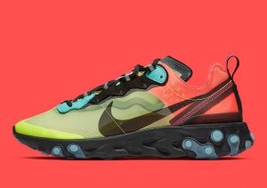 Nike React Element 87 Pairs Volt And Racer Pink