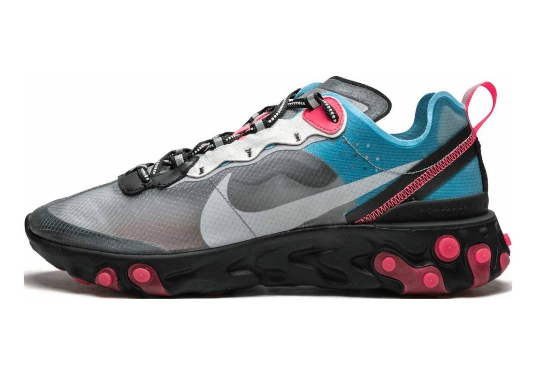 Nike React Element 87 black, cool grey-blue chill