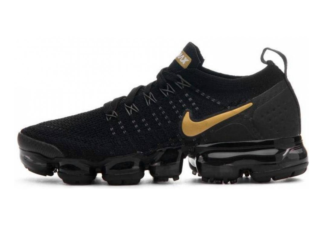 Nike Air VaporMax Flyknit 2 Multicolore (Black/Metallic Gold/Mtlc Platinum 012)