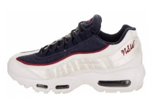Nike Air Max 95 LX Multicolore (White/White/Blackened Blue/Red Crush 100)
