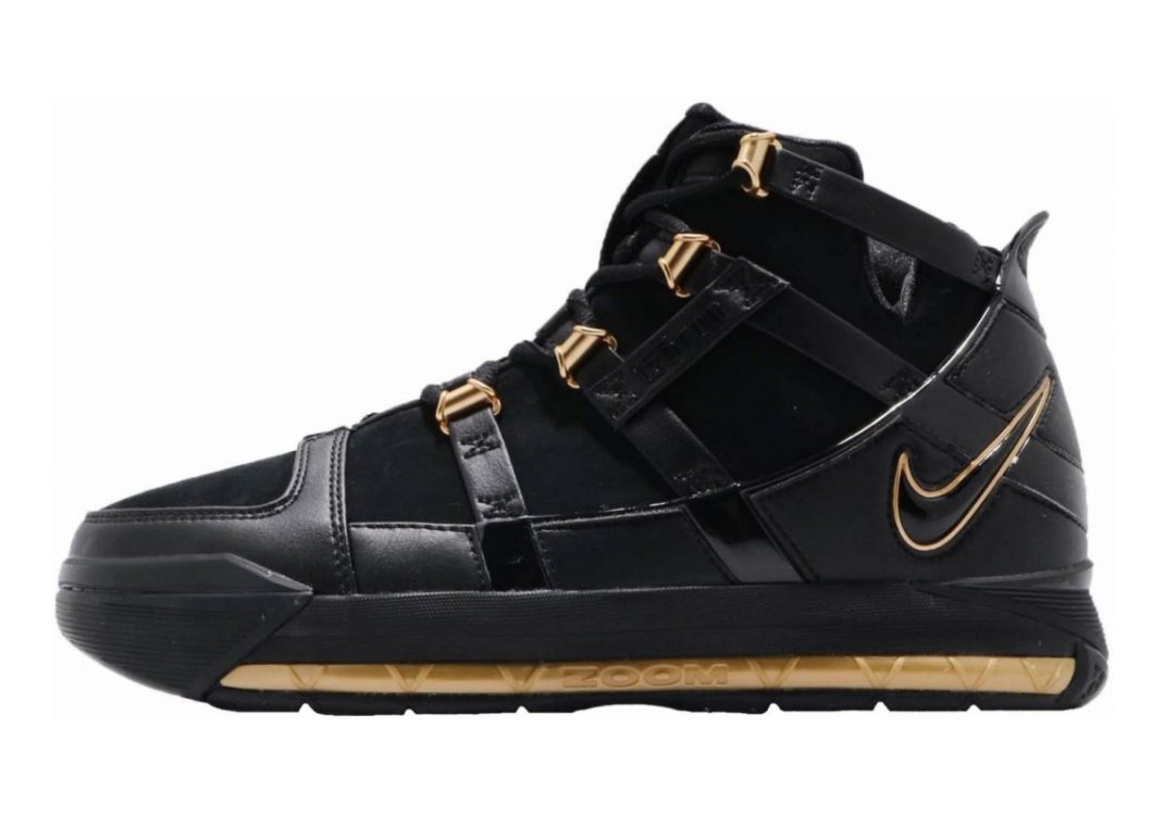 Nike Zoom LeBron 3 Black, Black-metallic Gold