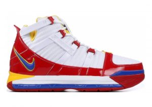 Nike Zoom LeBron 3 White, Varsity Red