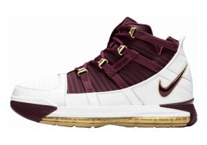 Nike Zoom LeBron 3 White, Deep Maroon